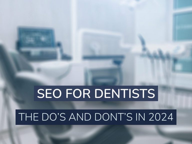 Graph showing SEO organic traffic numbers increasing with the text SEO For Dentists The Do's And Dont's In 2024 over the top