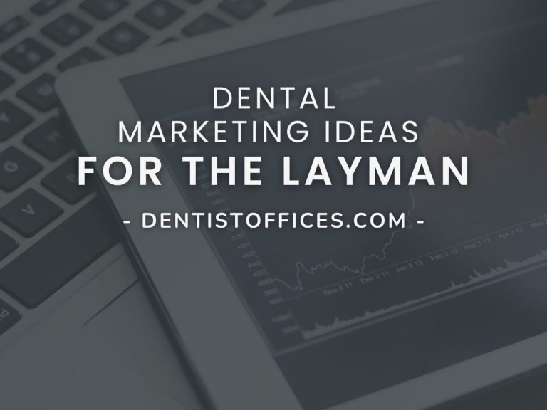 Dental Marketing Ideas For The Layman overlayed on a tablet that displays a user traffic graph